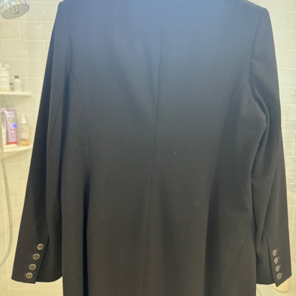 Dennis Basso Luxe Crepe Notched Collar Blazer - Picture 2 of 4